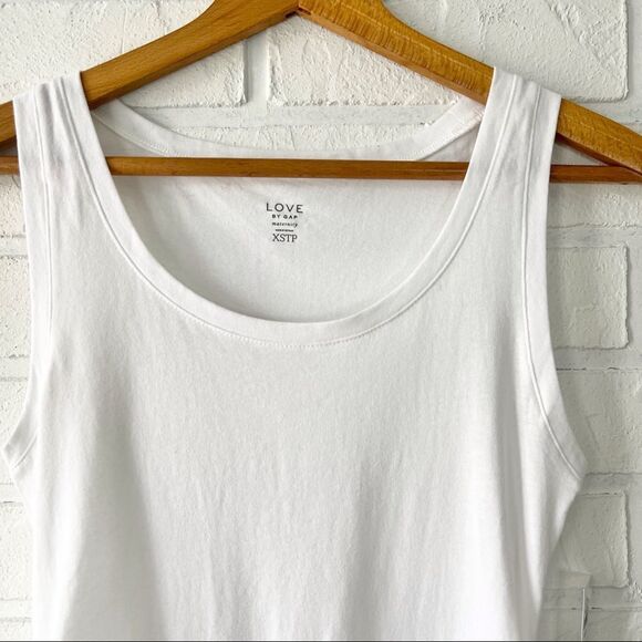 Nwt Love By Gap White Maternity Tank Top Xs - Picture 4 of 11